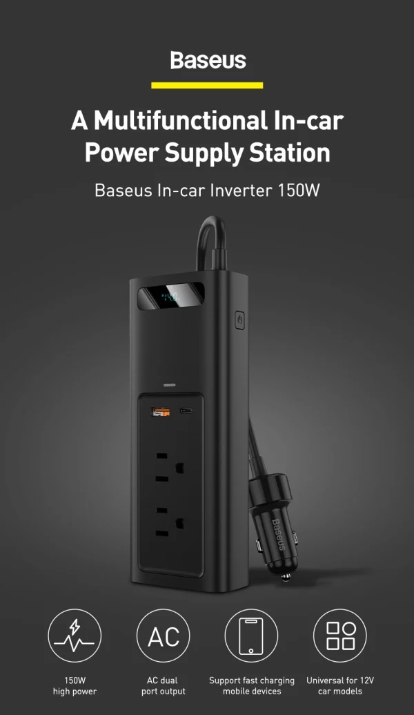 Baseus In-car Inverter 150W