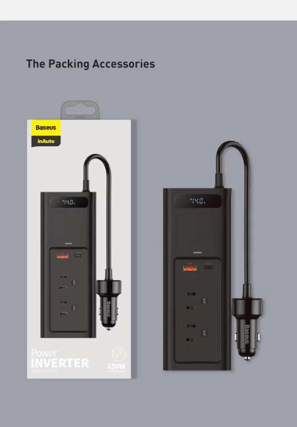 Baseus In-car Inverter 150W - Image 11