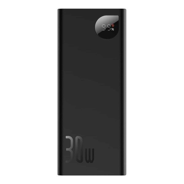 Baseus Adaman Metal Digital Display Fast charge Power Bank 20000mAh 30W (2021 Editon) Tarnish (Baseus Mini White charging cable Type-C to type-c 60W(20V/3A) 50cm black)