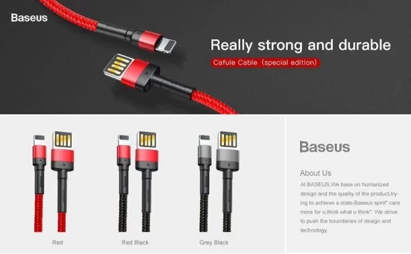 Baseus Cafule Lightning Cable For iPhones - Image 3