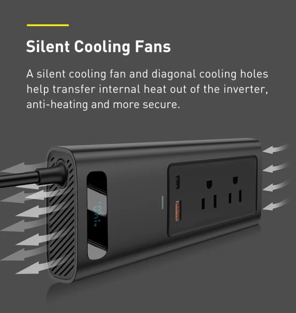 Baseus In-car Inverter 150W - Image 7