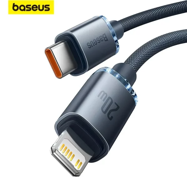 Baseus CRYSTAL SERIES Type C TO IPHONE PD 20W Cable