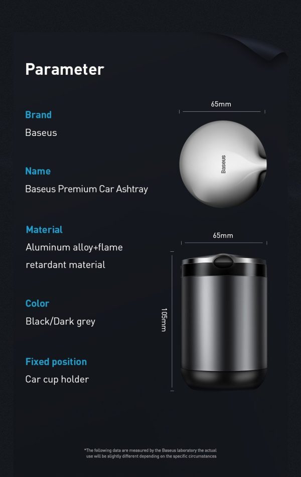 Baseus Premium Car Ashtray - Image 5