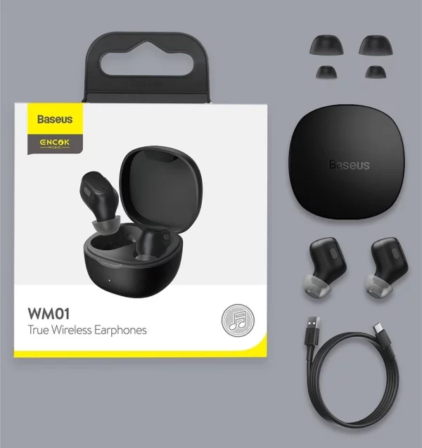 Baseus WM01 Encok True Wireless Bluetooth Earphones - Image 7