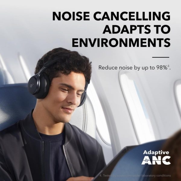 Soundcore Space Q45 Adaptive Active Noise Cancelling Headphones-Black - Image 3
