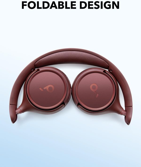 Soundcore H30i Wireless On-Ear Headphones-Red - Image 2