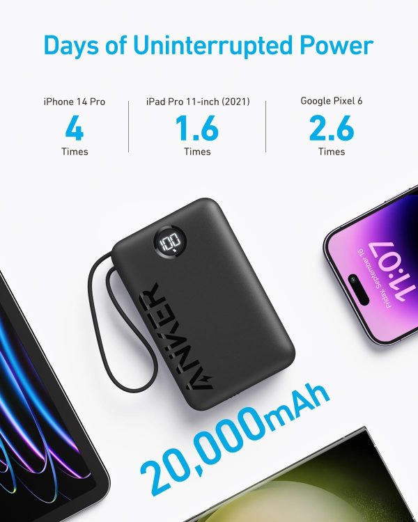 Anker 335 20,000mAh 22.5W Power Bank – Black - Image 4
