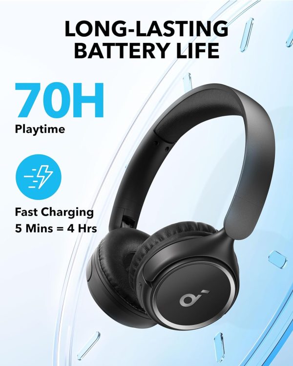Soundcore H30i Wireless On-Ear Headphones-Black - Image 4