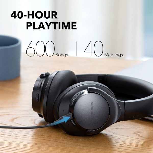 Soundcore Wireless Noise Cancelling Headphone Life Q20+ Black - Image 5