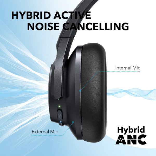 Soundcore Wireless Noise Cancelling Headphone Life Q20+ Black - Image 3