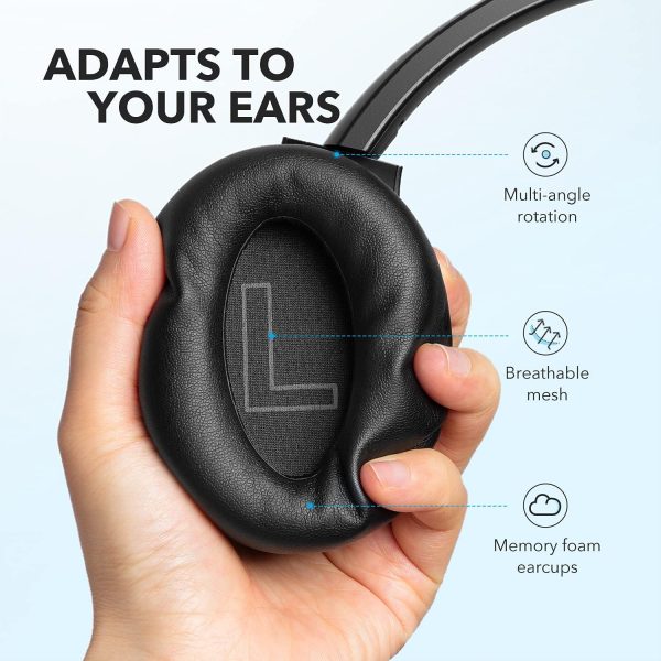 Soundcore Wireless Noise Cancelling Headphone Life Q20+ Black - Image 2