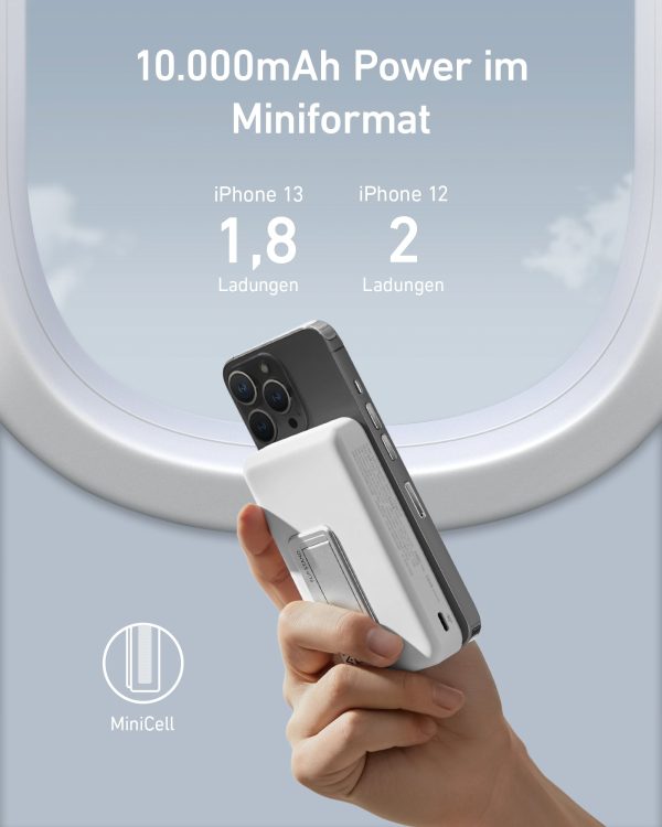 Anker A1652 Magnetic Power Bank 10,000mah - White - Image 4