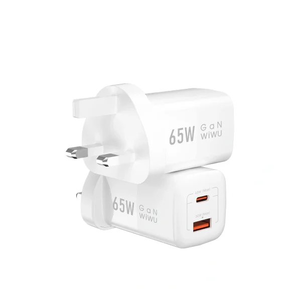 65W PD+QC wall charger/ EU Plug Wi-U012 - Image 4